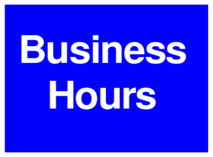 Business Hours (on Blue)
