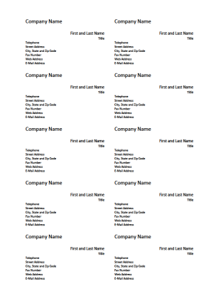 Simple Business Cards