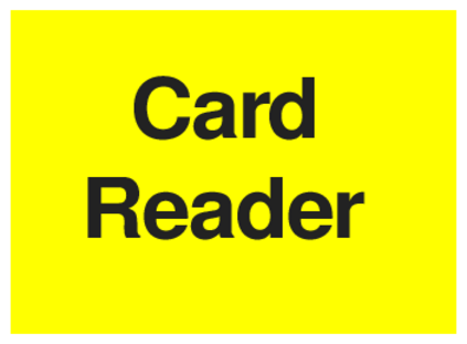 Card Reader (on Yellow)