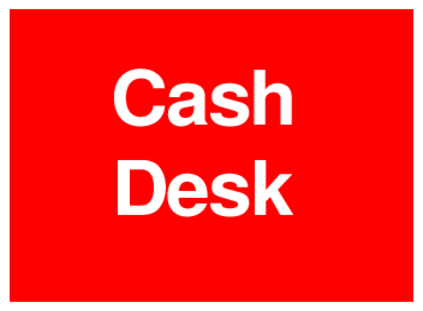 Cash Desk (on Red)