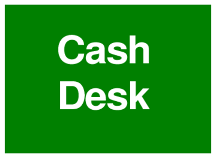 Cash Desk (on Green)