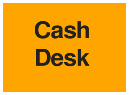 Cash Desk (on Orange)