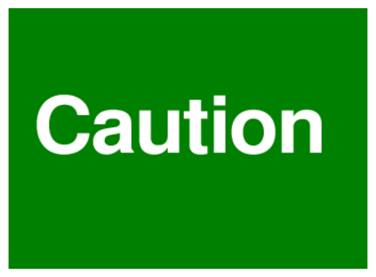 Caution (on Green)