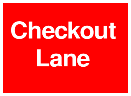 Checkout Lane (on Red)