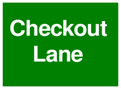 Checkout Lane (on Green)