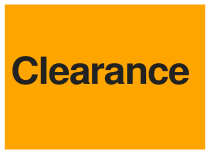Clearance (on Orange)