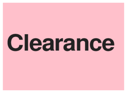 Clearance (on Pink)