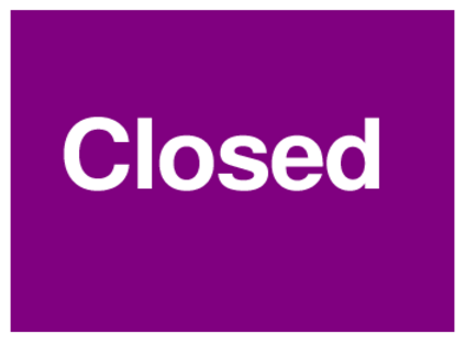 Closed (on Purple)