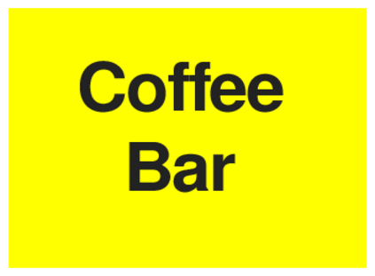 Coffee Bar (on Yellow)