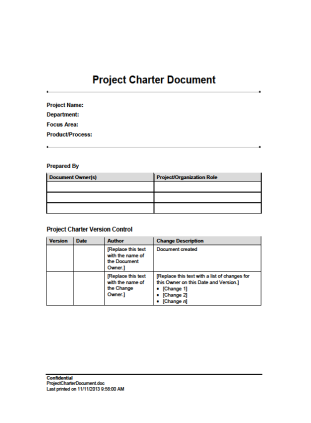 Project Charter