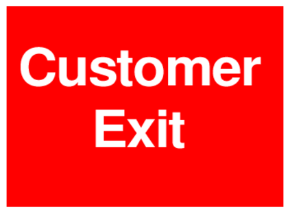 Customer Exit (on Red)