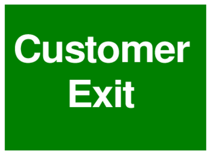 Customer Exit (on Green)