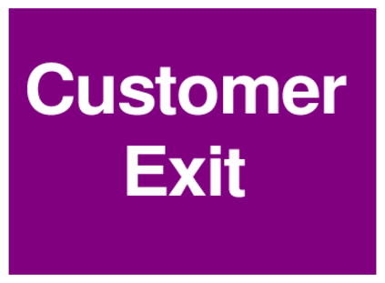 Customer Exit (on Purple)