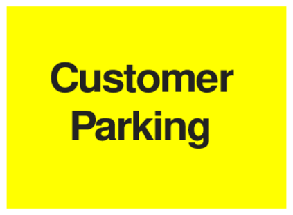 Customer Parking (on Yellow)