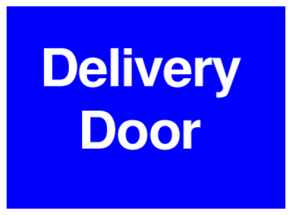 Delivery Door (on Blue)