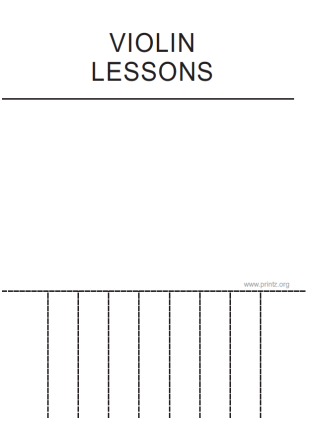 Violin Lessons Flyer