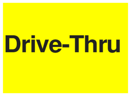 Drive-thru (on Yellow)