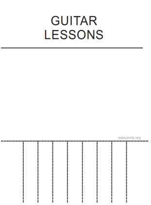 Guitar Lessons Flyer