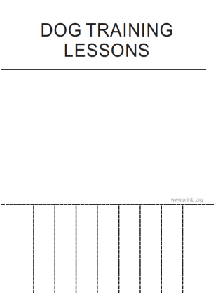 Dog Training Lessons Flyer
