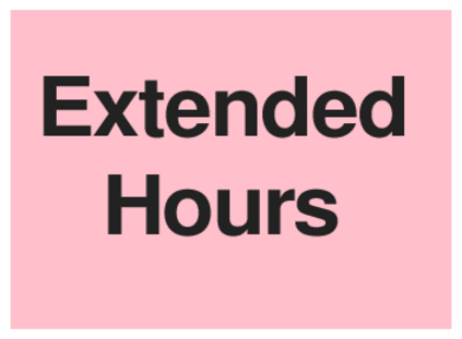 Extended Hours (on Pink)