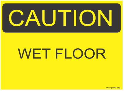 Caution Wet Floor Sign