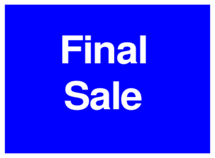 Final Sale (on Blue)
