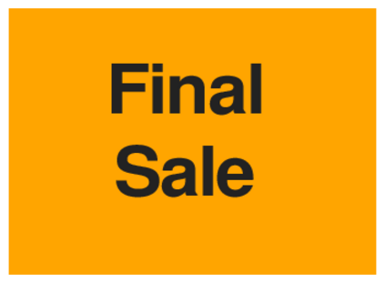 Final Sale (on Orange)