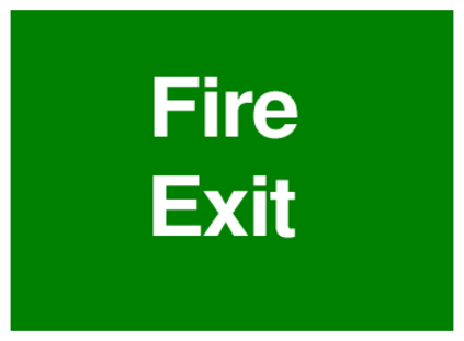Fire Exit (on Green)