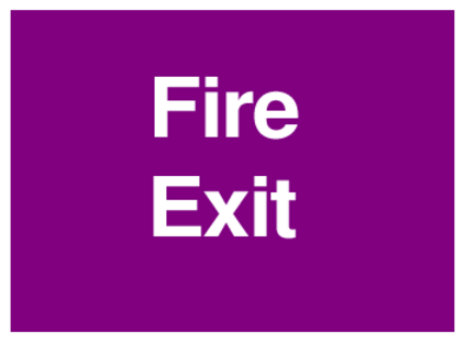 Fire Exit (on Purple)