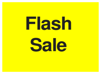 Flash Sale (on Yellow)