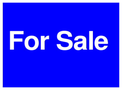 For Sale (on Blue)