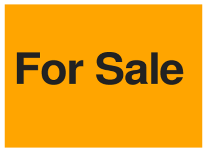 For Sale (on Orange)