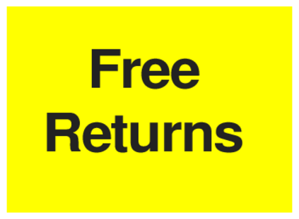 Free Returns (on Yellow)