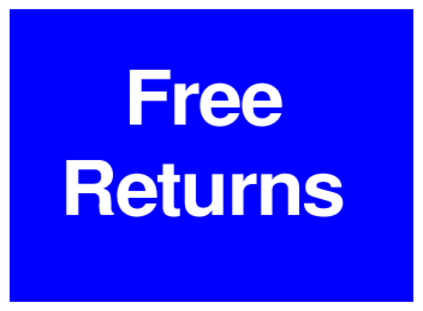 Free Returns (on Blue)