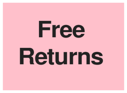 Free Returns (on Pink)