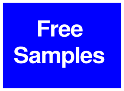 Free Samples (on Blue)