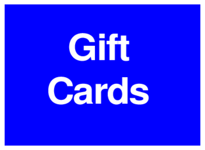 Gift Cards (on Blue)