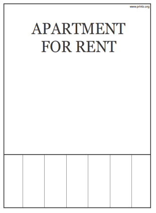 Apartment for Rent Flyer