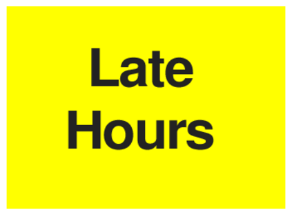 Late Hours (on Yellow)