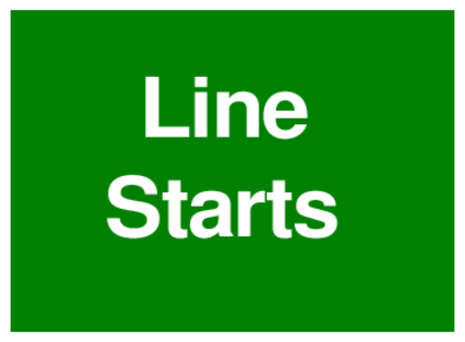 Line Starts (on Green)