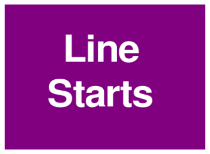 Line Starts (on Purple)