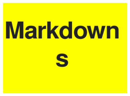 Markdowns (on Yellow)