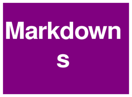 Markdowns (on Purple)