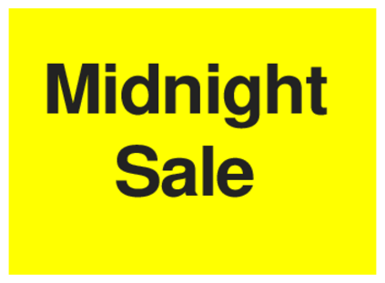 Midnight Sale (on Yellow)