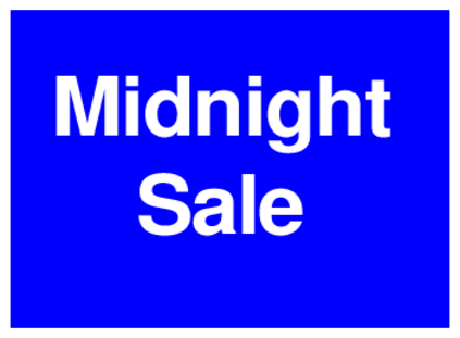 Midnight Sale (on Blue)