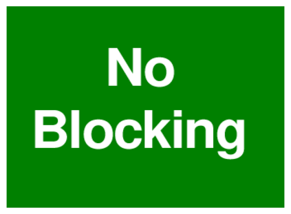 No Blocking (on Green)