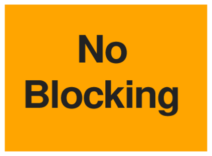 No Blocking (on Orange)