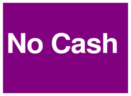 No Cash (on Purple)