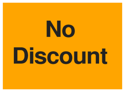 No Discount (on Orange)