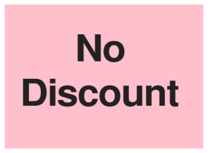 No Discount (on Pink)